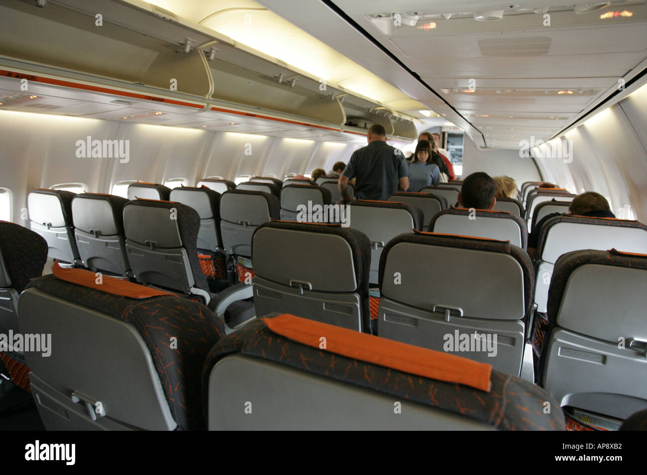 Passengers board an Easyjet Boeing 737 from Belfast International Stock