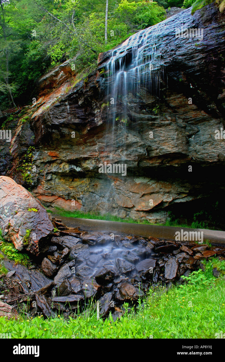 Bridal Veil Falls Highland North Carolina Stock Photo Alamy