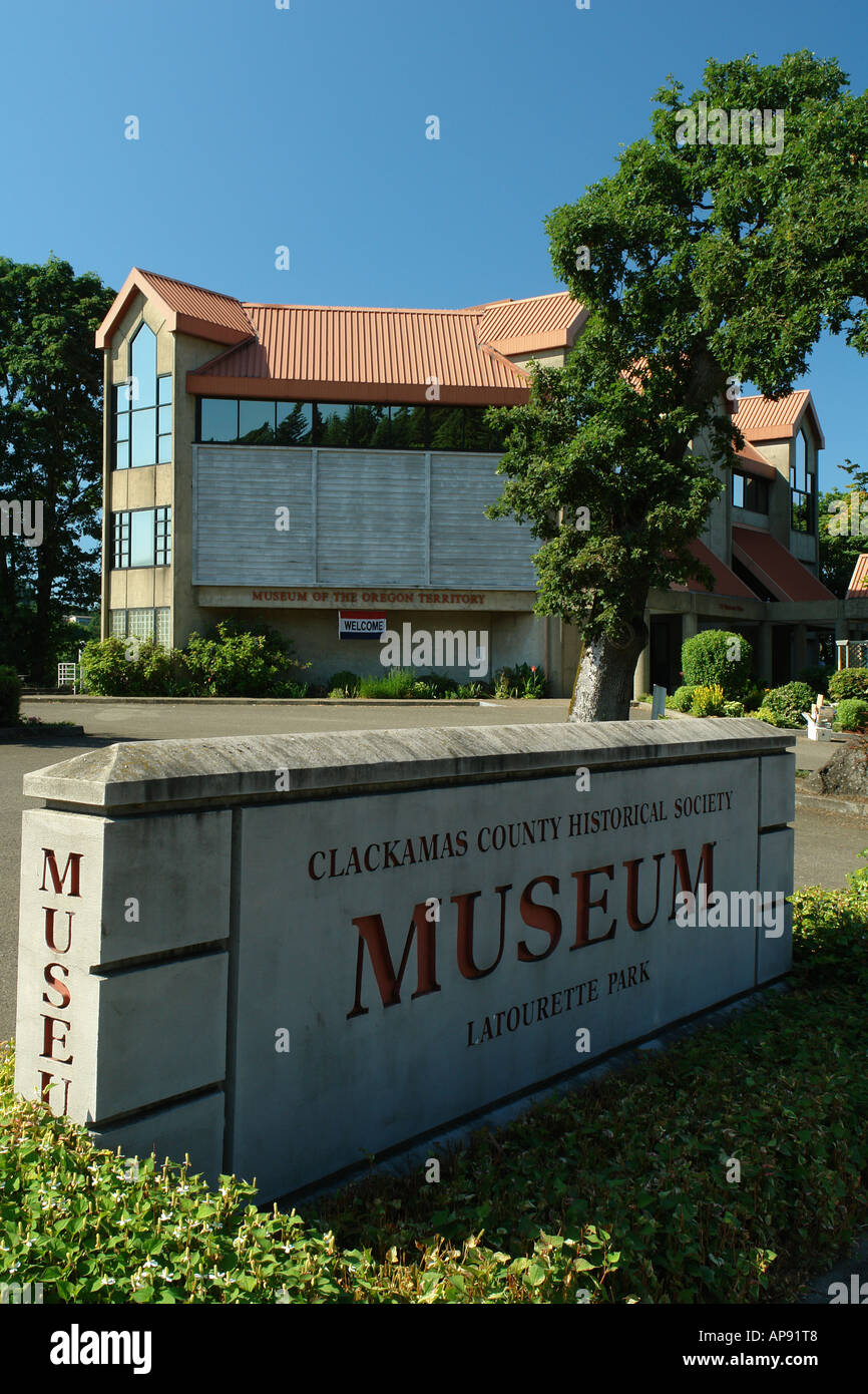 AJD52061, Oregon City, OR, Oregon, Clackamas County Historical Society Museum, Latourette Park Stock Photo