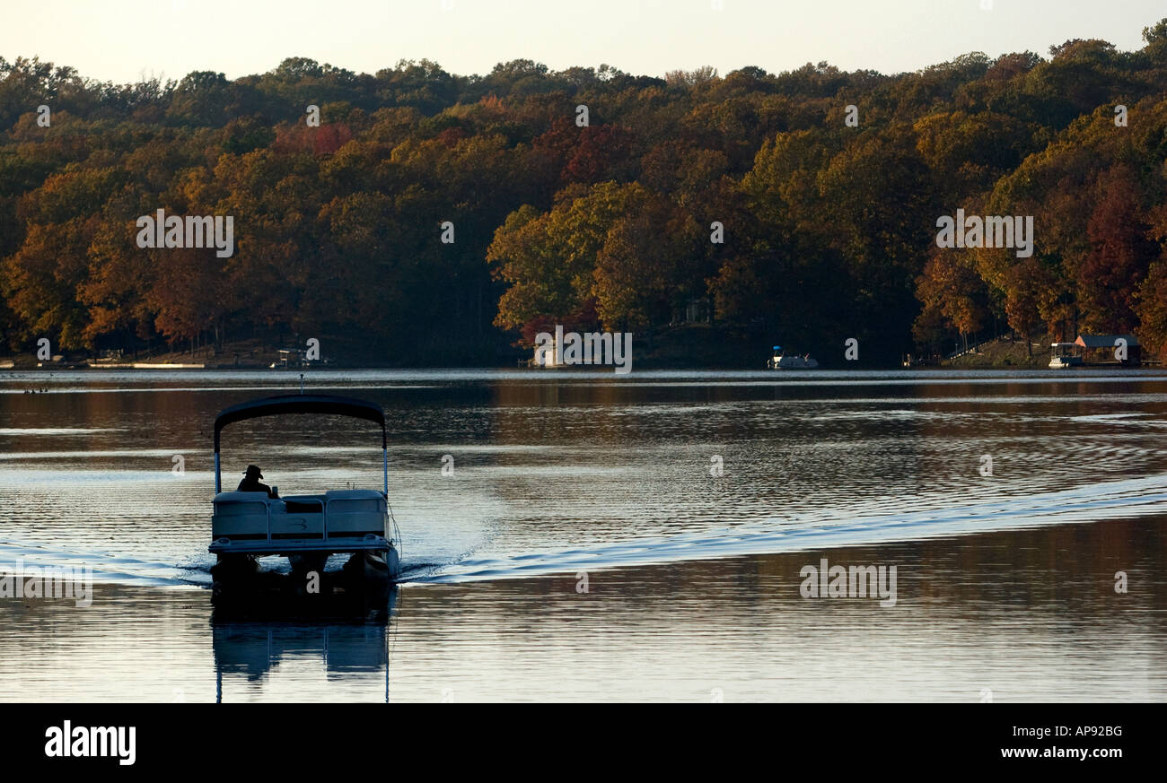 Fisherman on Lake Avalon in Bella Vista, Ark Stock Photo Alamy
