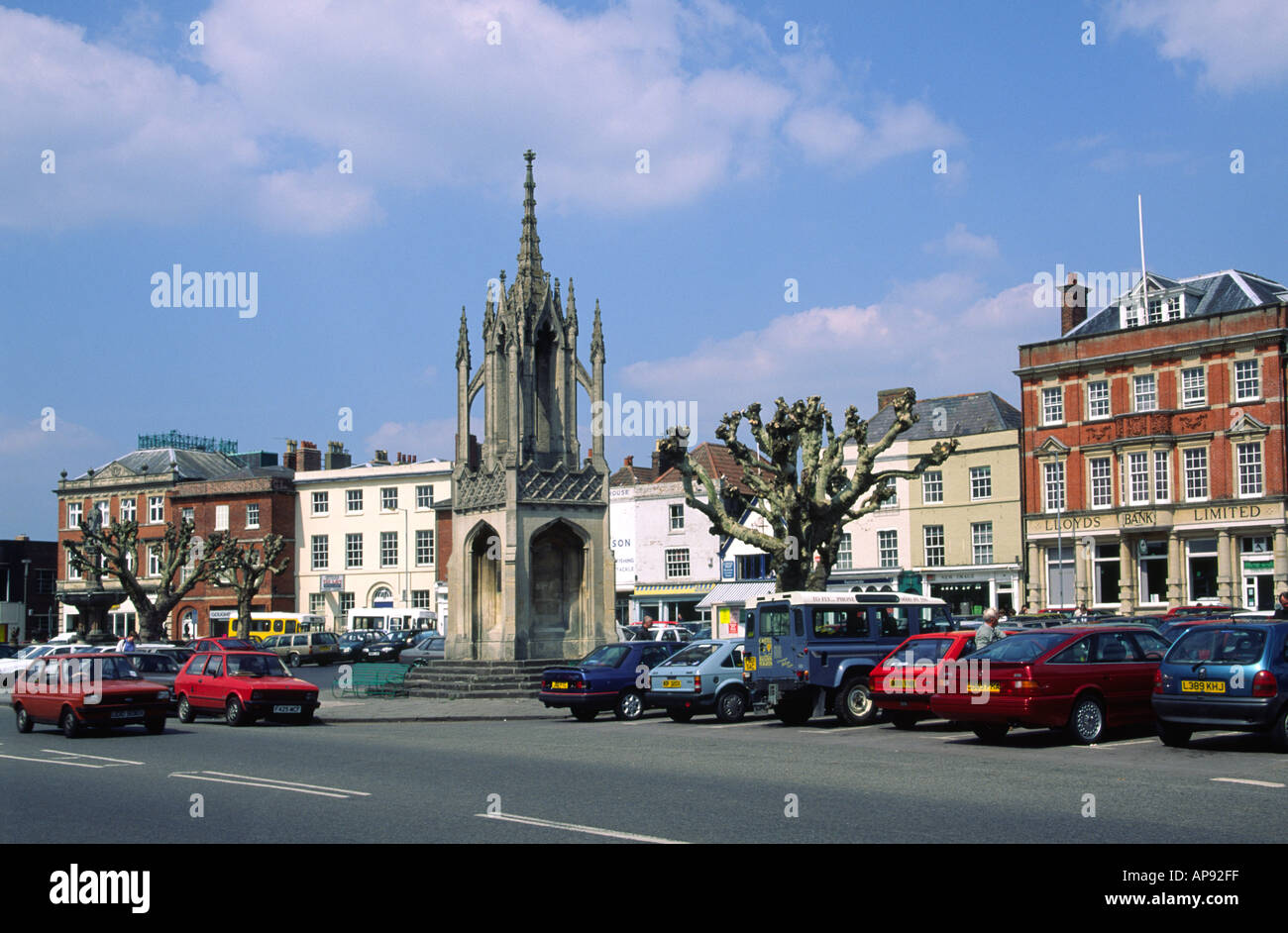Town centre Devizes Wiltshire England Stock Photo - Alamy