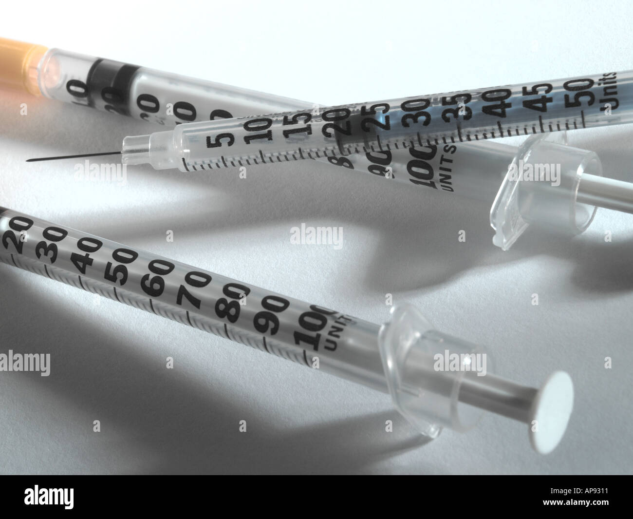 Medical injection syringes Stock Photo Alamy