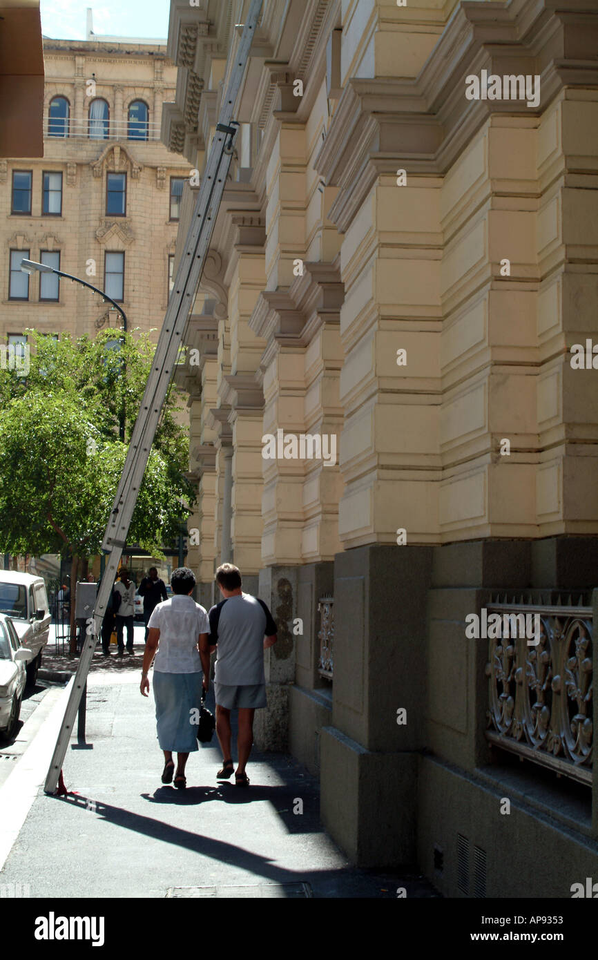 Walking under ladder, superstition hires stock photography and images