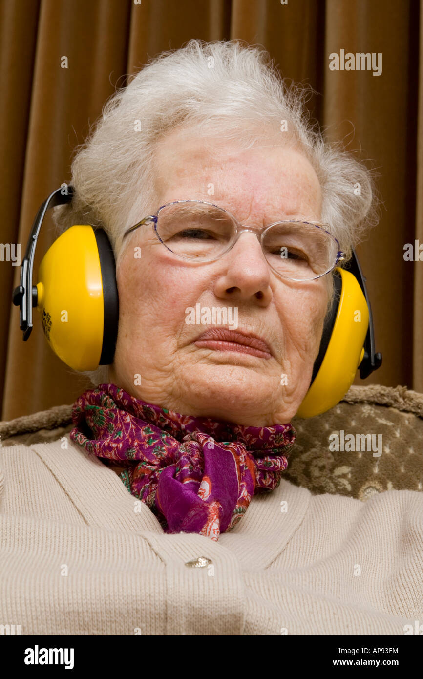 Lady wearing ear defenders hires stock photography and images Alamy