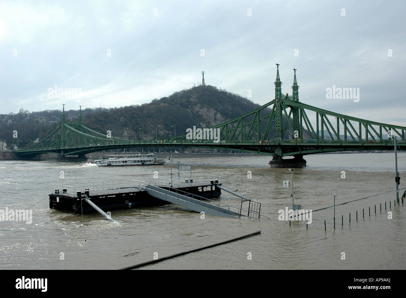 River Danube flooding, Budapest 2006 Stock Photo Alamy