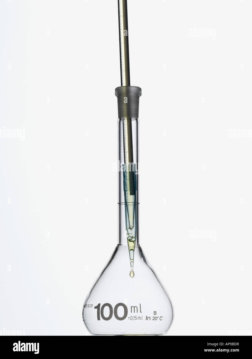 Conical flask and pipette Stock Photo 15718354 Alamy
