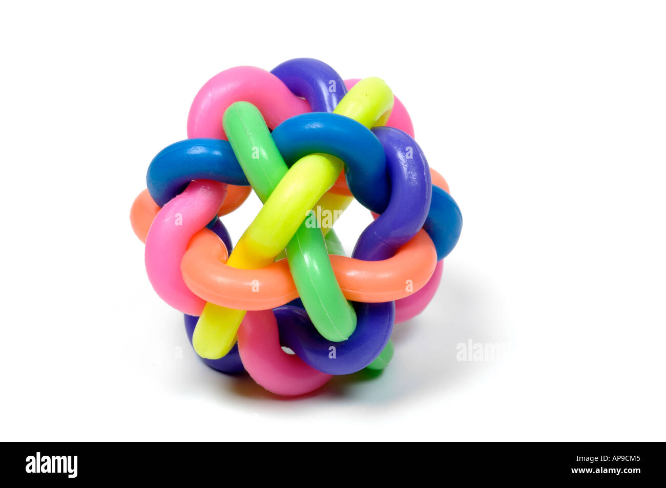 Colourful puzzle rubber ball Stock Photo Alamy