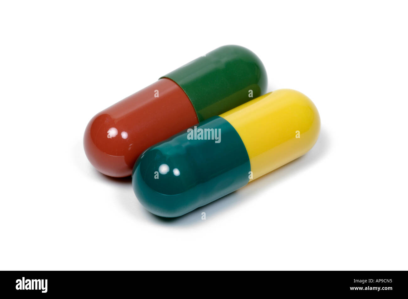 Colourful capsules Stock Photo
