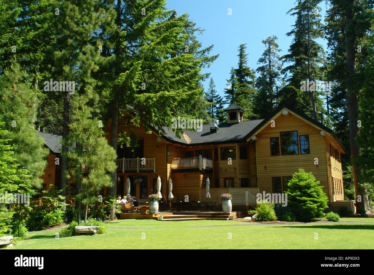 AJD51024, OR, Oregon, Deschutes National Forest, Sisters District, Resort at Suttle Lake, Cascade Range Stock Photo