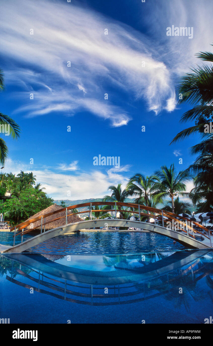 A Resort at Acapulco Mexico Stock Photo