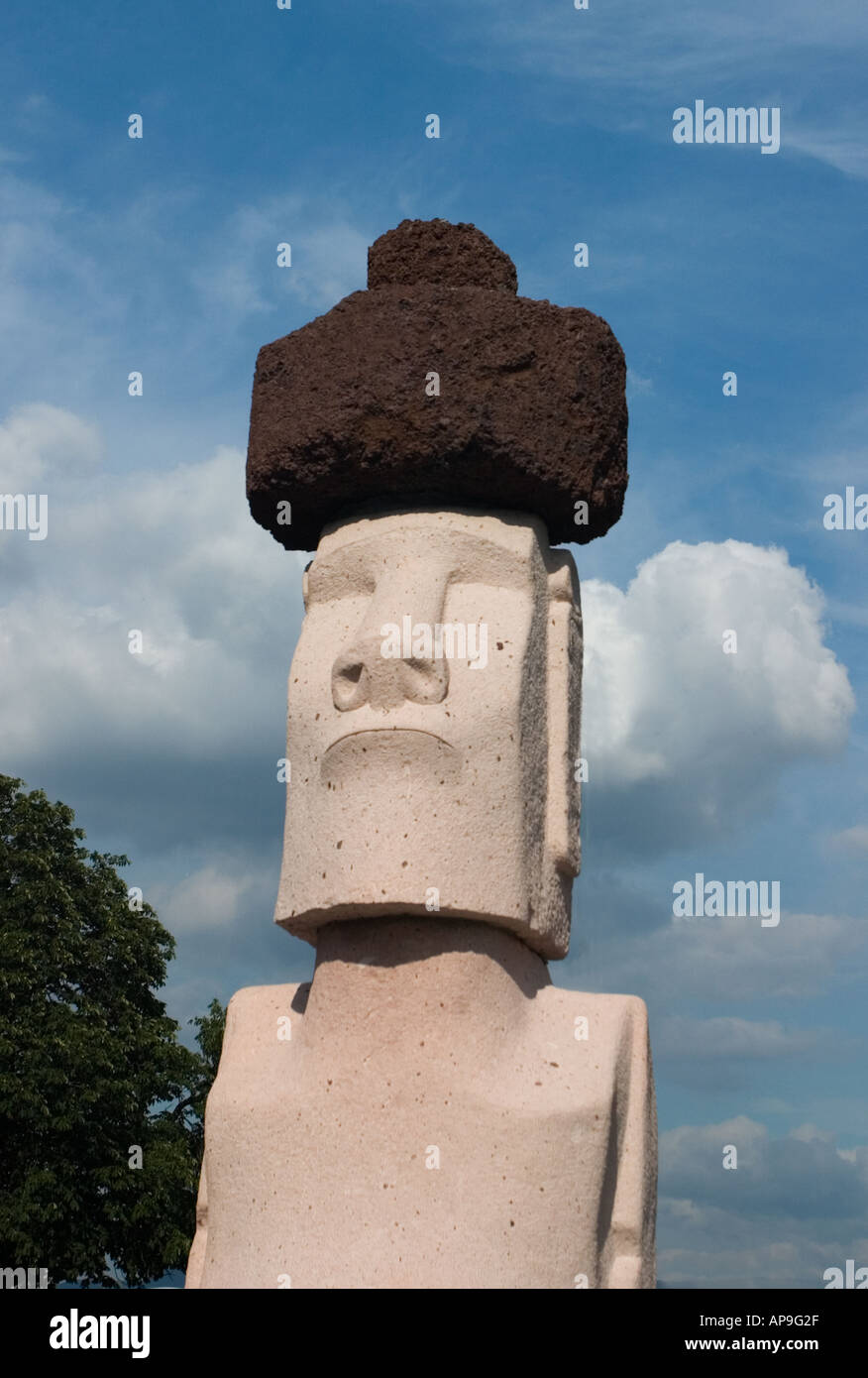 Replica of Easter Island moai statue outside Kon Tiki Museum Oslo ...