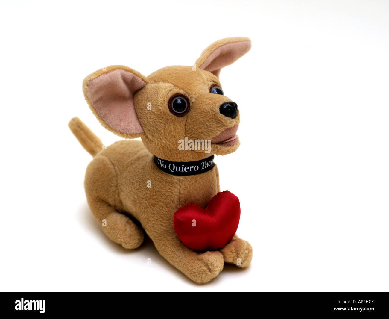 Toy Dog Given by Taco Restaurant Texas Usa Stock Photo