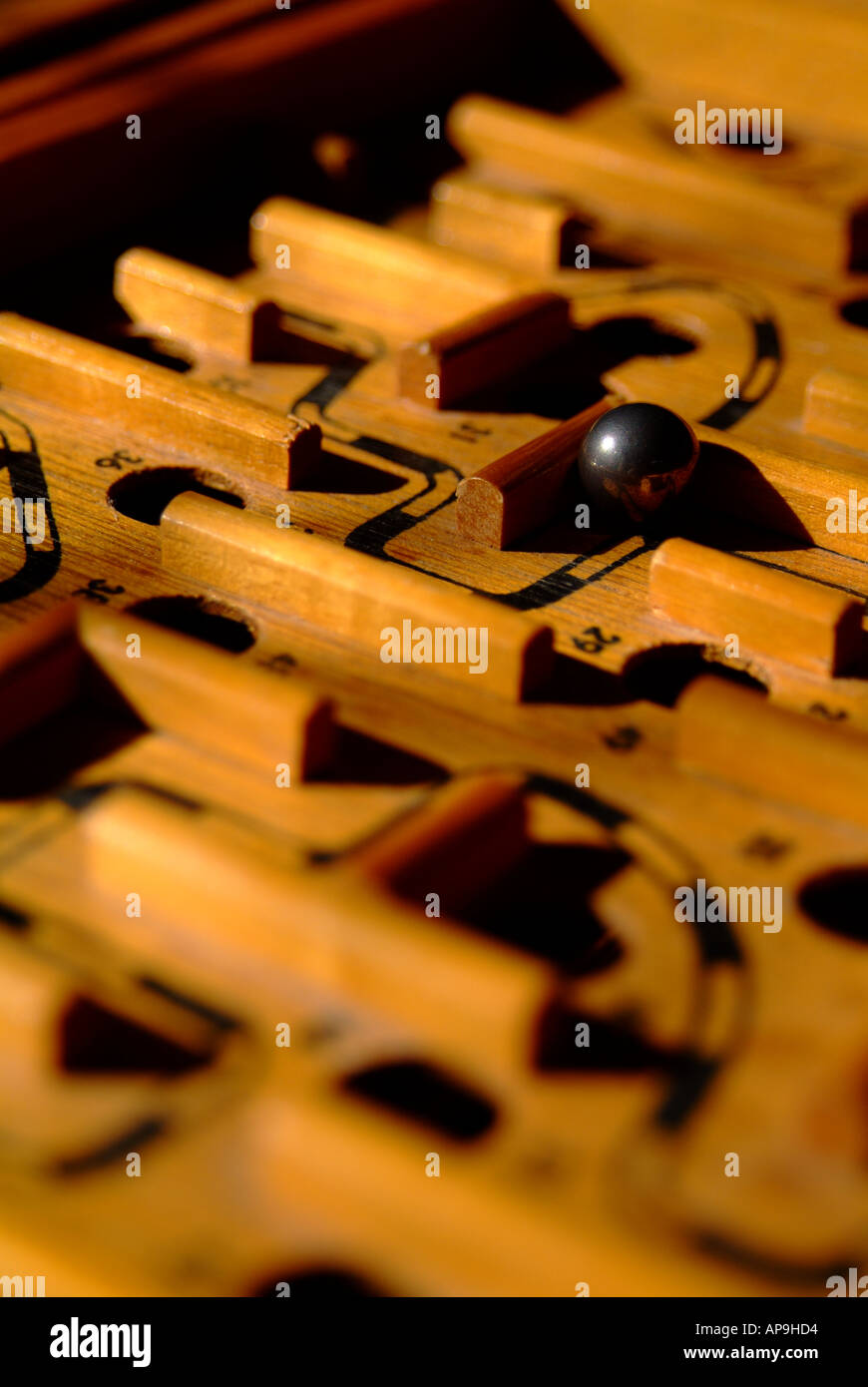 Move One Ball Ball going through a maze puzzle game Stock Photo - Alamy