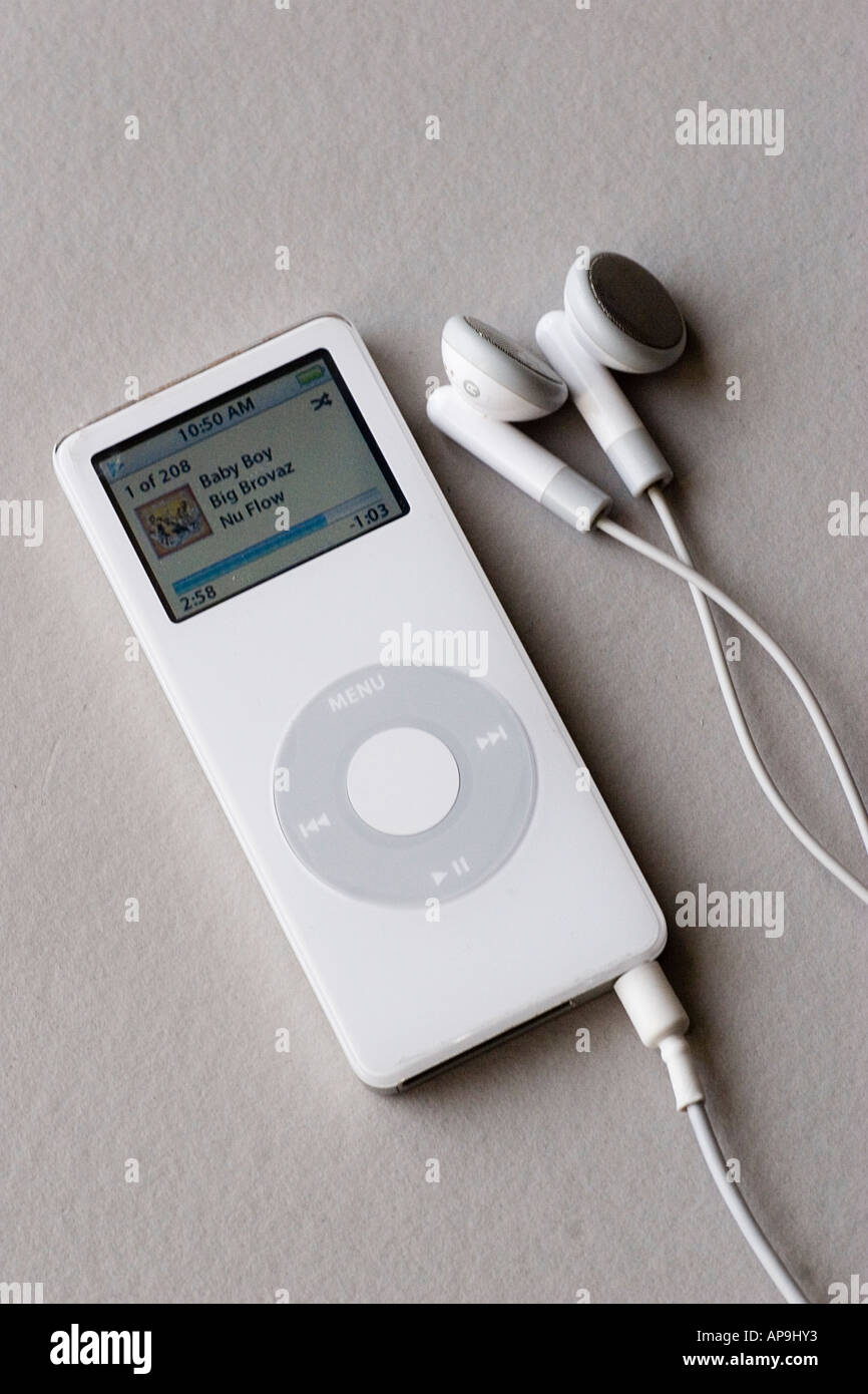 Apple iPod Nano mp3 music player Stock Photo