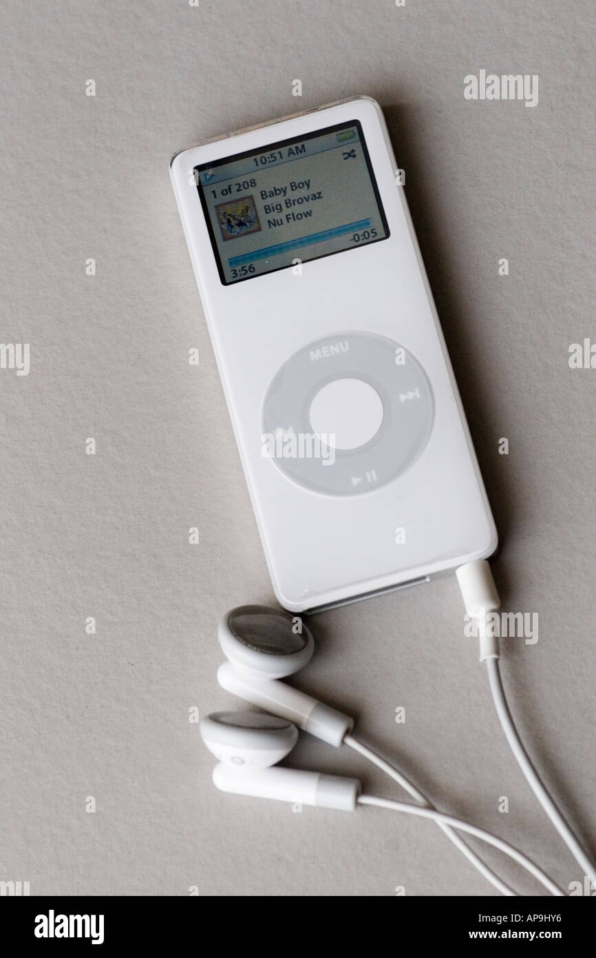 Apple iPod Nano mp3 music player Stock Photo