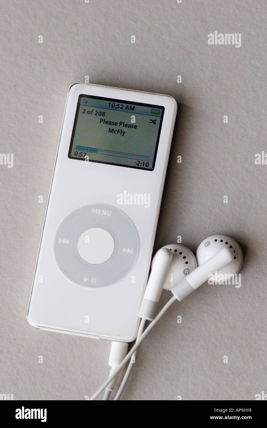 Apple iPod Nano mp3 music player Stock Photo