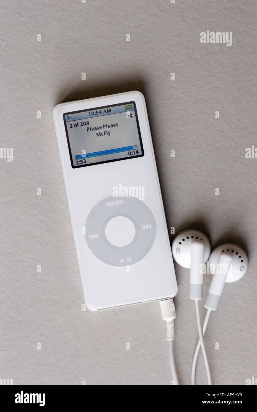 Apple iPod Nano mp3 music player Stock Photo