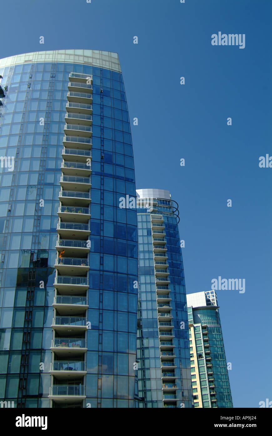 Appartment buildings in Vancouver Stock Photo