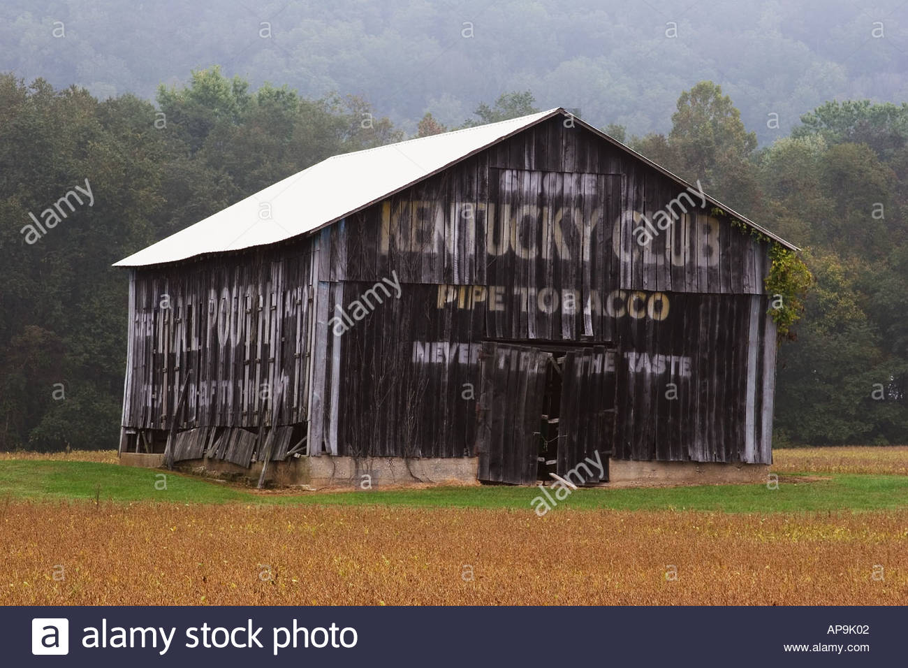 Old Mail Pouch Tobacco Barn In Southern Indiana Stock Photo