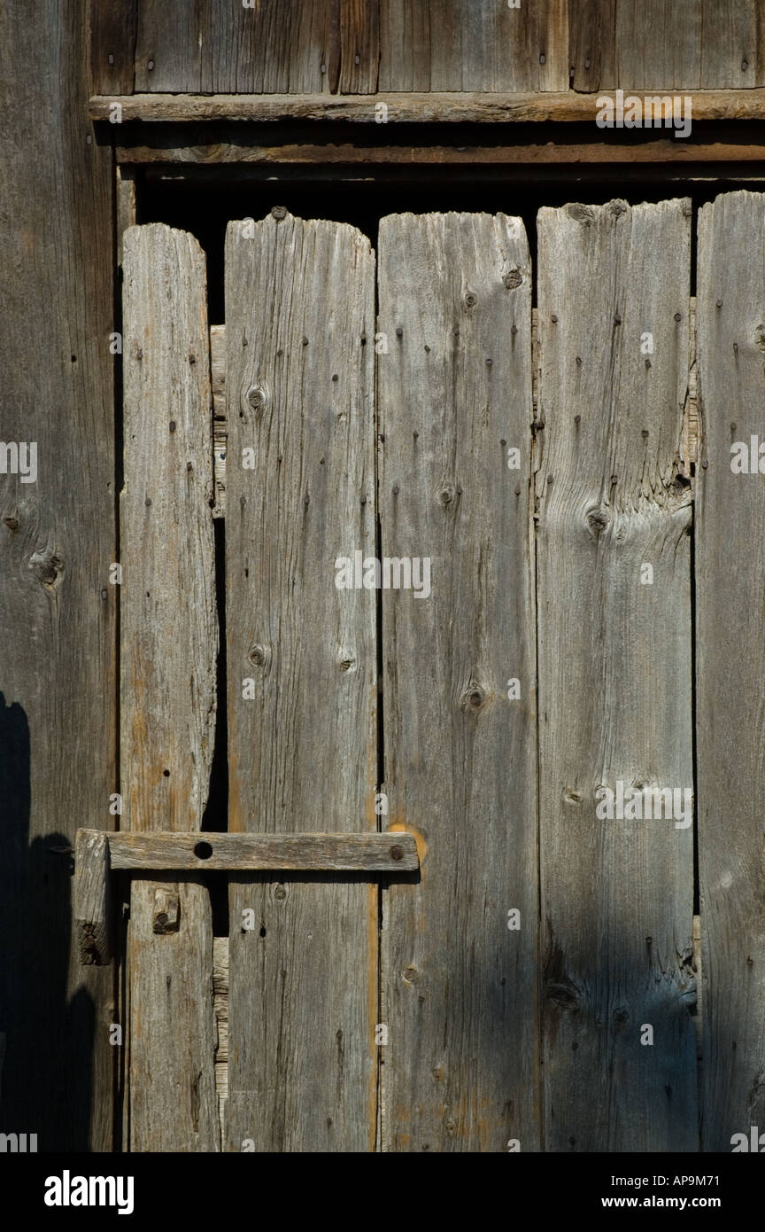 Old Barn Half Open Door Stock Photo 1007441737