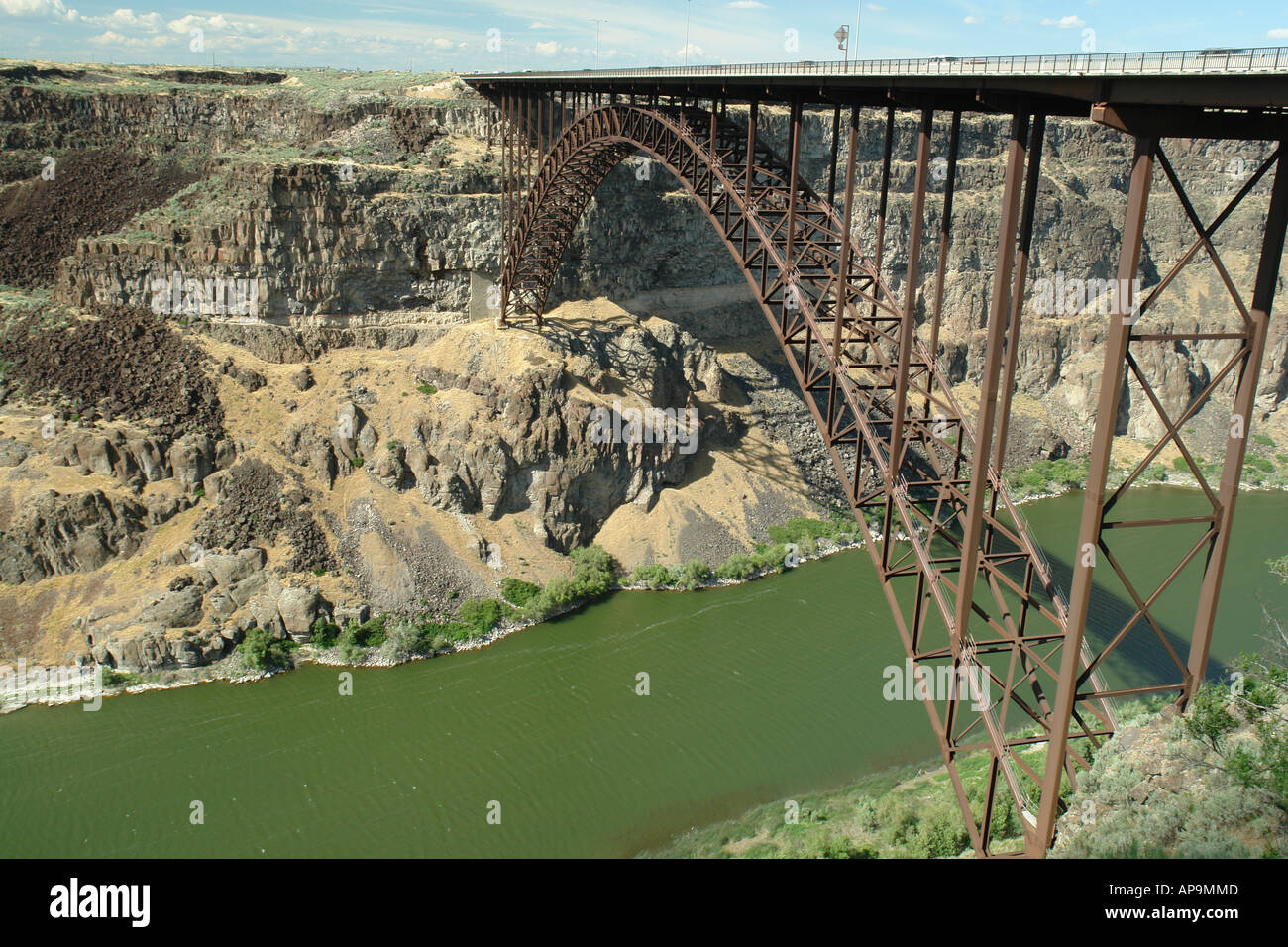 AJD50578, Twin Falls, ID, Idaho, Perrine Memorial Bridge, Snake River Canyon Stock Photo