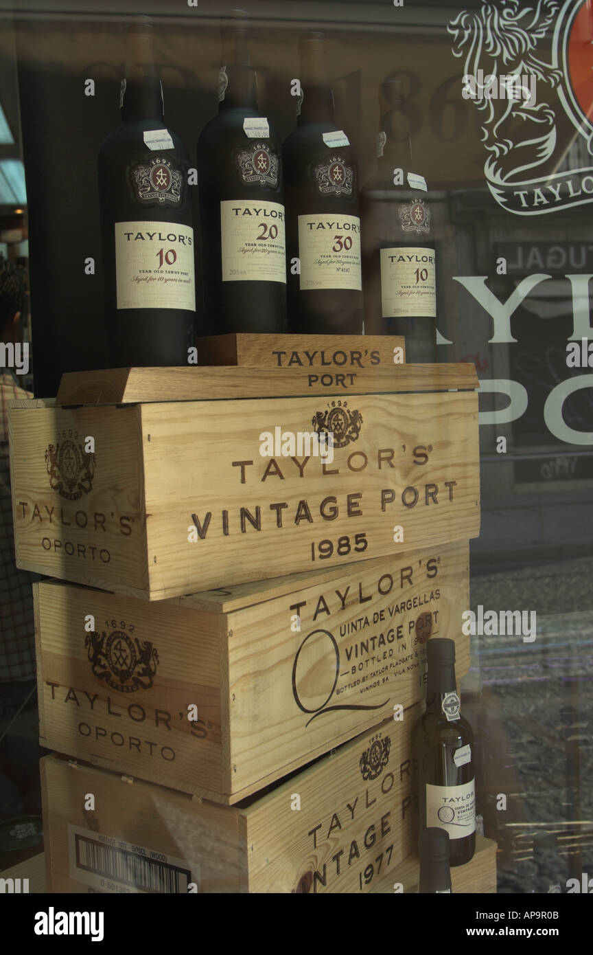 Bottles of Oporto wine in a shop, Portugal Stock Photo 5133066 Alamy