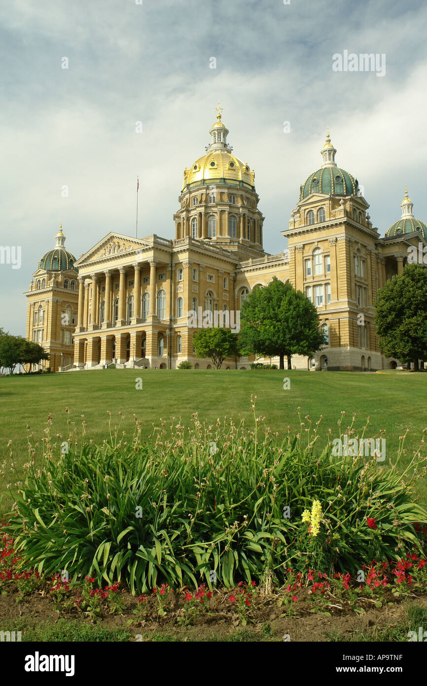 AJD50023, Des Moines, IA, Iowa, State Capitol Building Stock Photo
