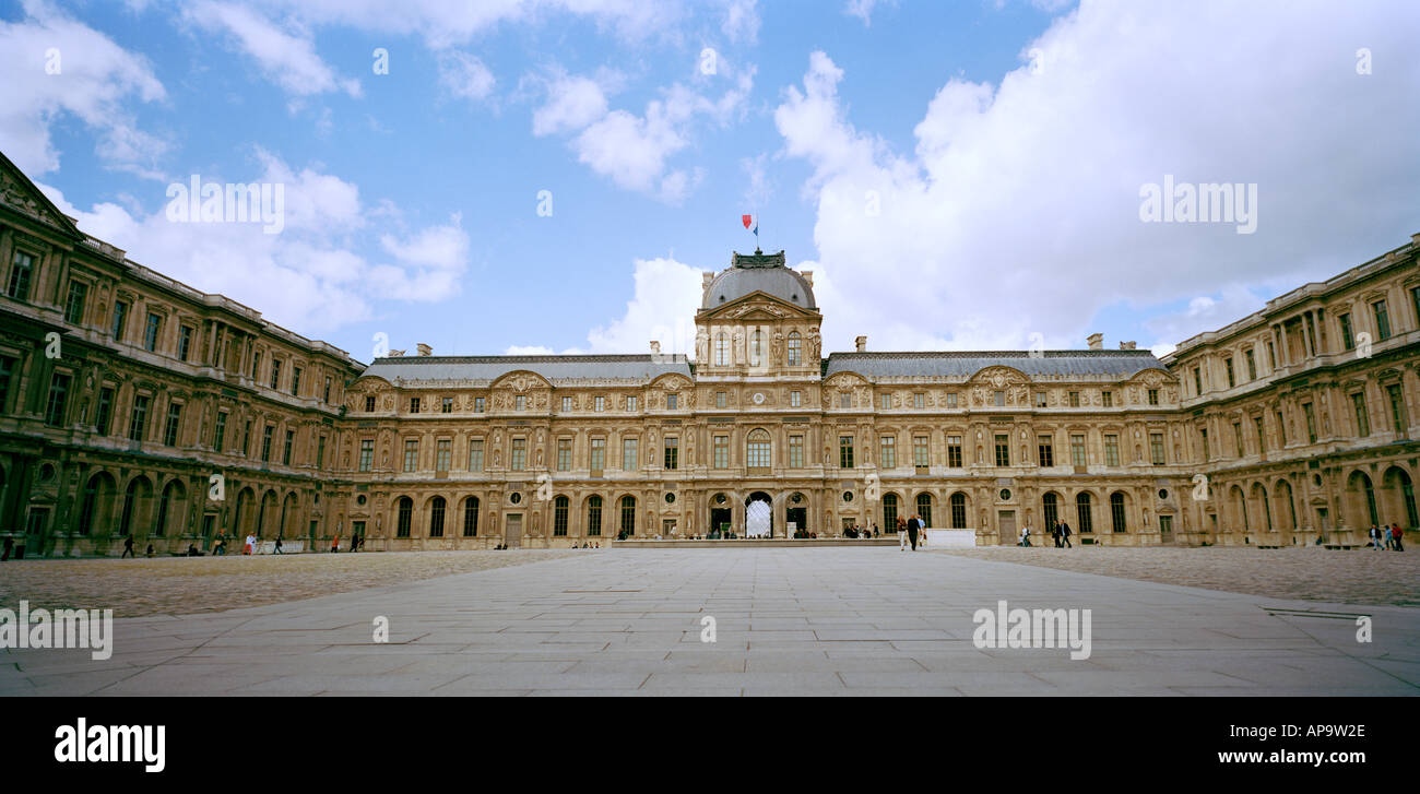 Sully Wing of the Louvre in the city of Paris In France In Europe Stock