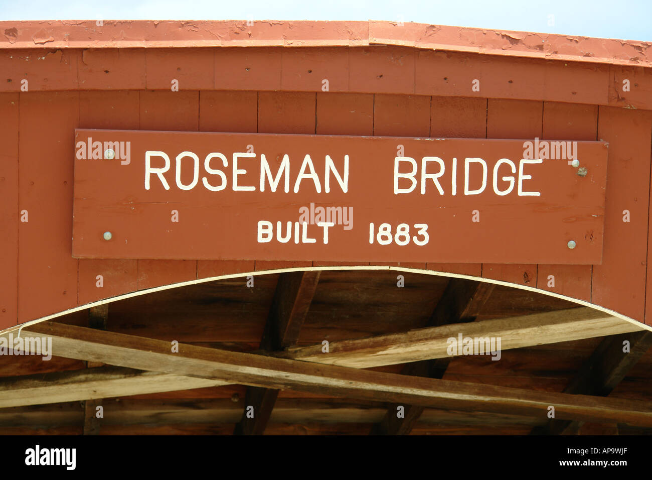 AJD50104, Madison County, IA, Iowa, Covered Bridges of Madison County, Roseman Bridge Stock Photo