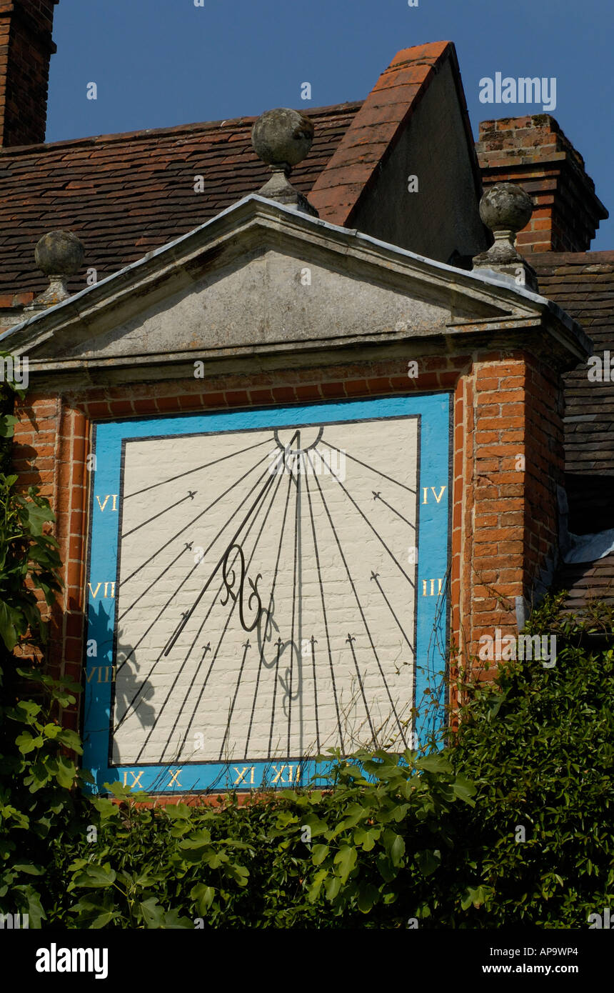 Brick Wall Mounted Sundial, England, United Kingdom Stock Photo Alamy