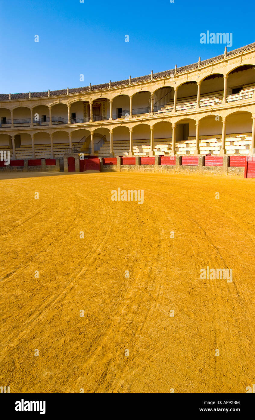 Ronda Bullring founded by Felipe II in 1572. Calle Virgen de la Paz, 15, 29400 Ronda, Málaga, Spain: Phillip Roberts Stock Photo