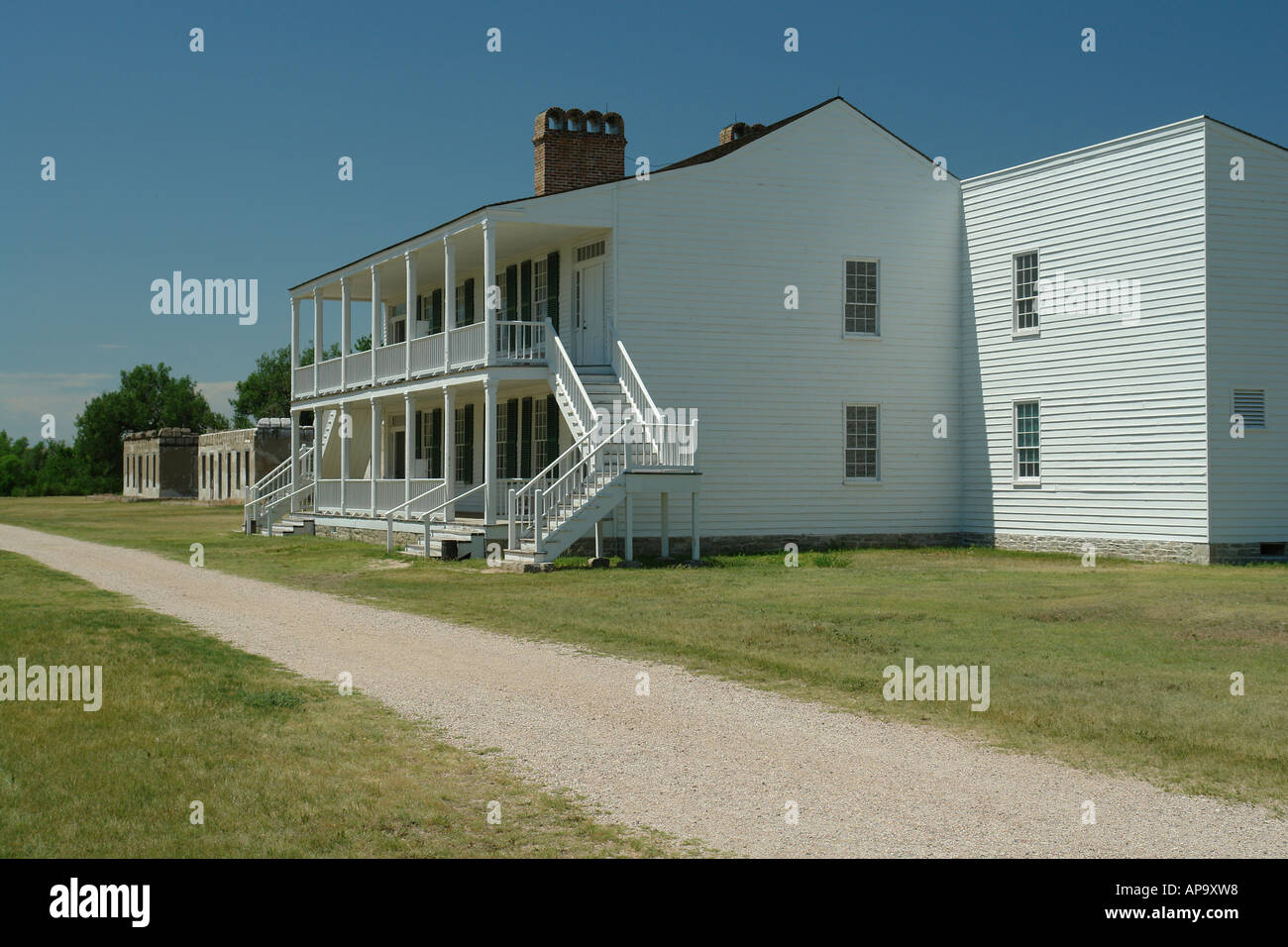AJD50250, Fort Laramie, WY, Wyoming, Fort Laramie National Historic Site, Old Bedlam Stock Photo