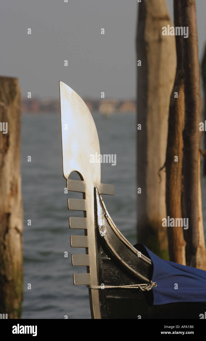 The Ferro of a gondola Stock Photo - Alamy