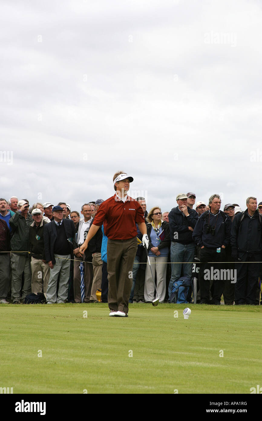 David Toms American PGA golfer, at Carnoustie during the British Open Golf Championship 2007 Stock Photo
