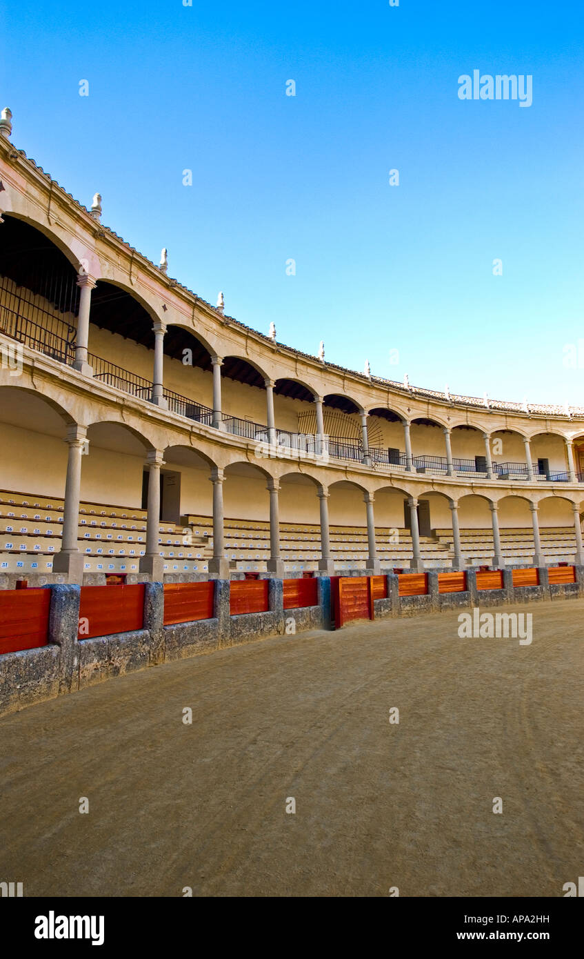 Ronda Bullring founded by Felipe II in 1572. Calle Virgen de la Paz, 15, 29400 Ronda, Málaga, Spain: Phillip Roberts Stock Photo