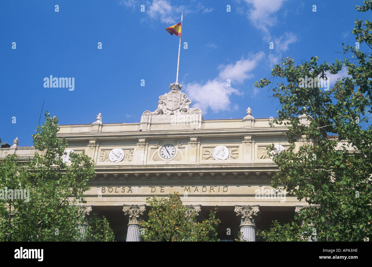 Stock Exchange, Madrid, Spain Stock Photo