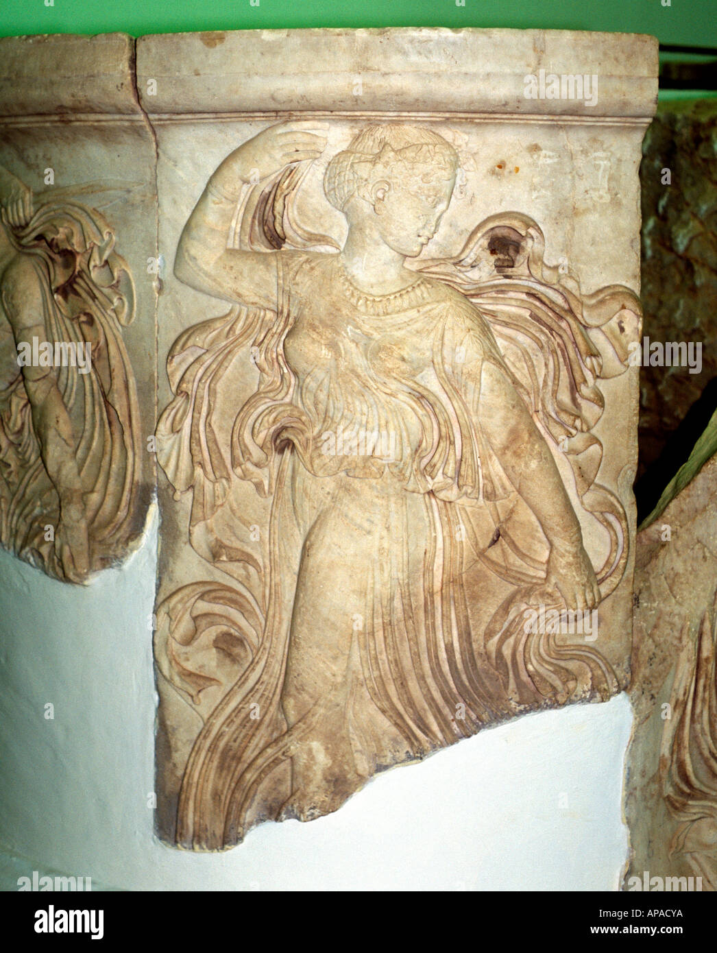 Bas relief, Roman period, Ptolemais, Libya Stock Photo
