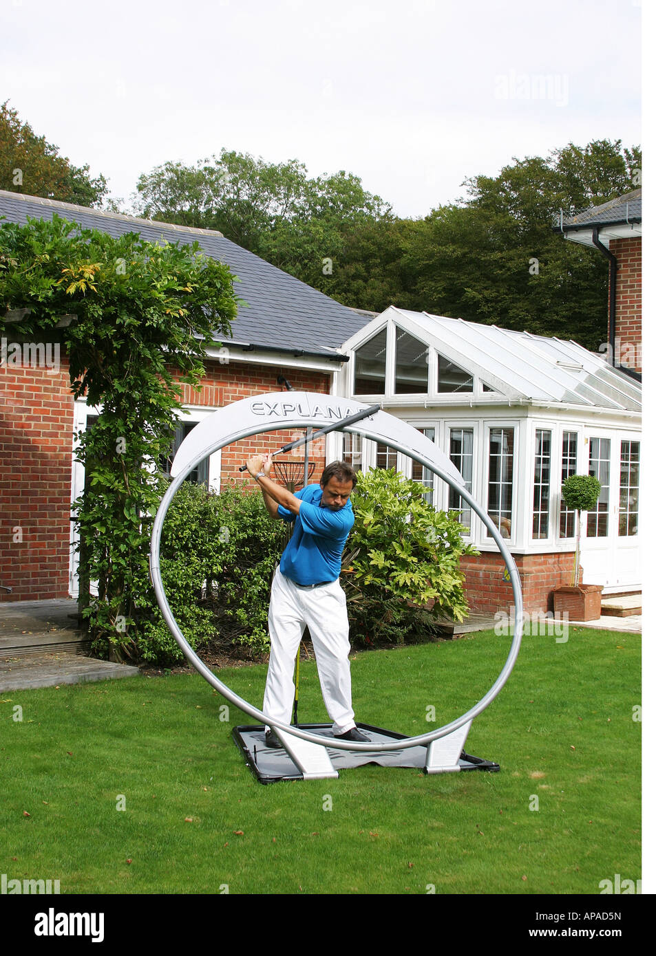 Explanar golf training system Stock Photo Alamy