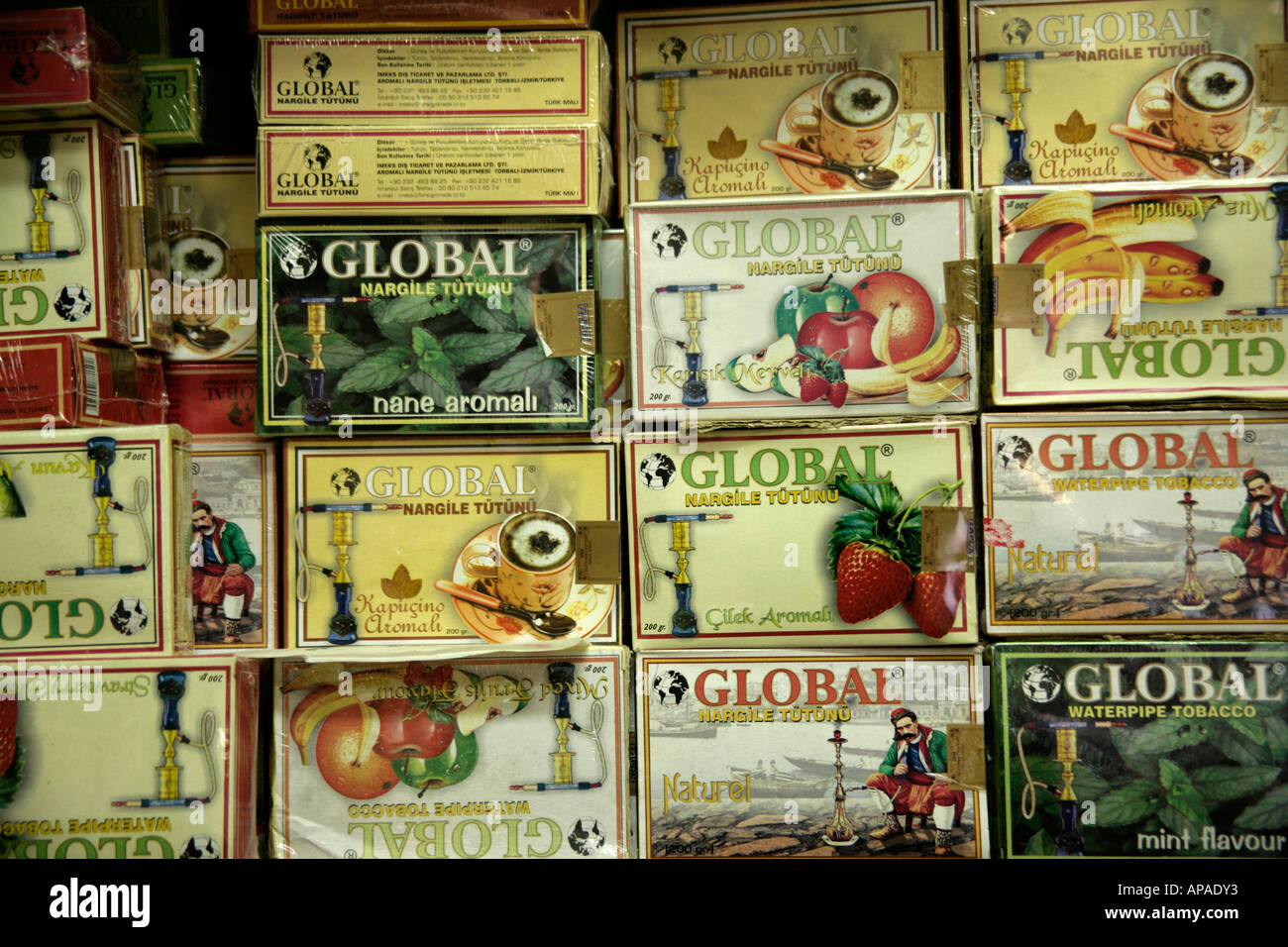 FLAVOURED TOBACCO FOR HOOKAHS FOR SALE AT THE EGYPTIAN SPICE BAZAAR