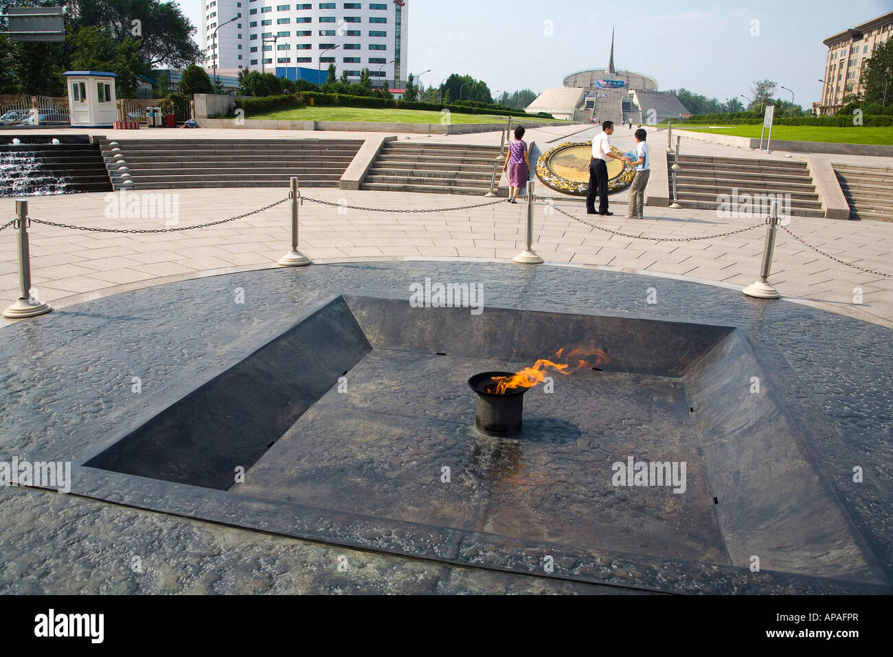 China Millennium Monument Beijing Stock Photo