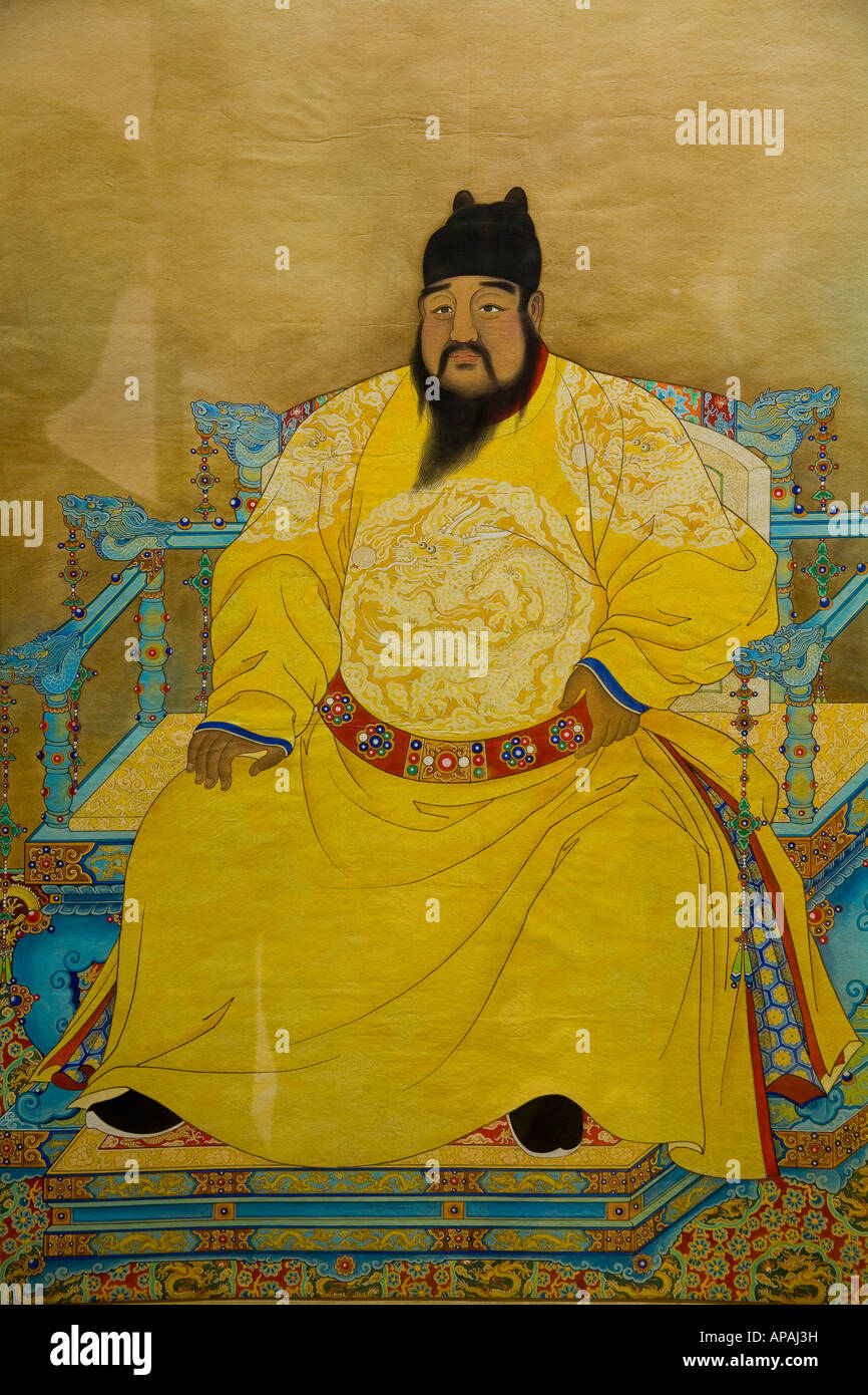 Chinese Emperor Painting Stock Photos &amp; Chinese Emperor Painting Stock