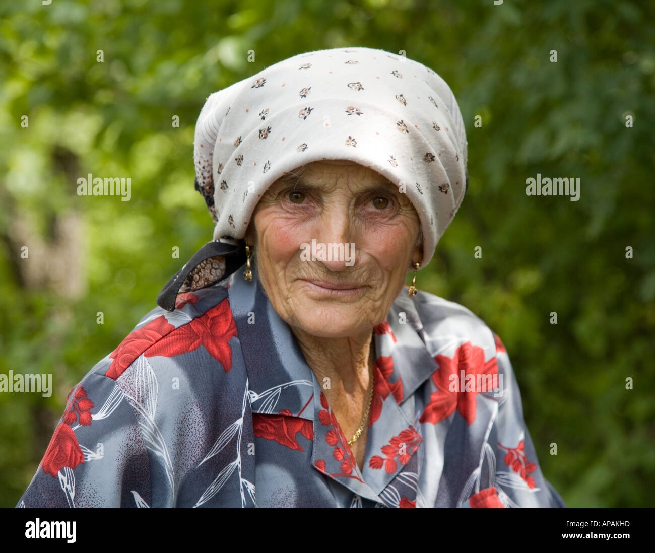 Old Lady With Donkey Sepina Italy Stock Photo