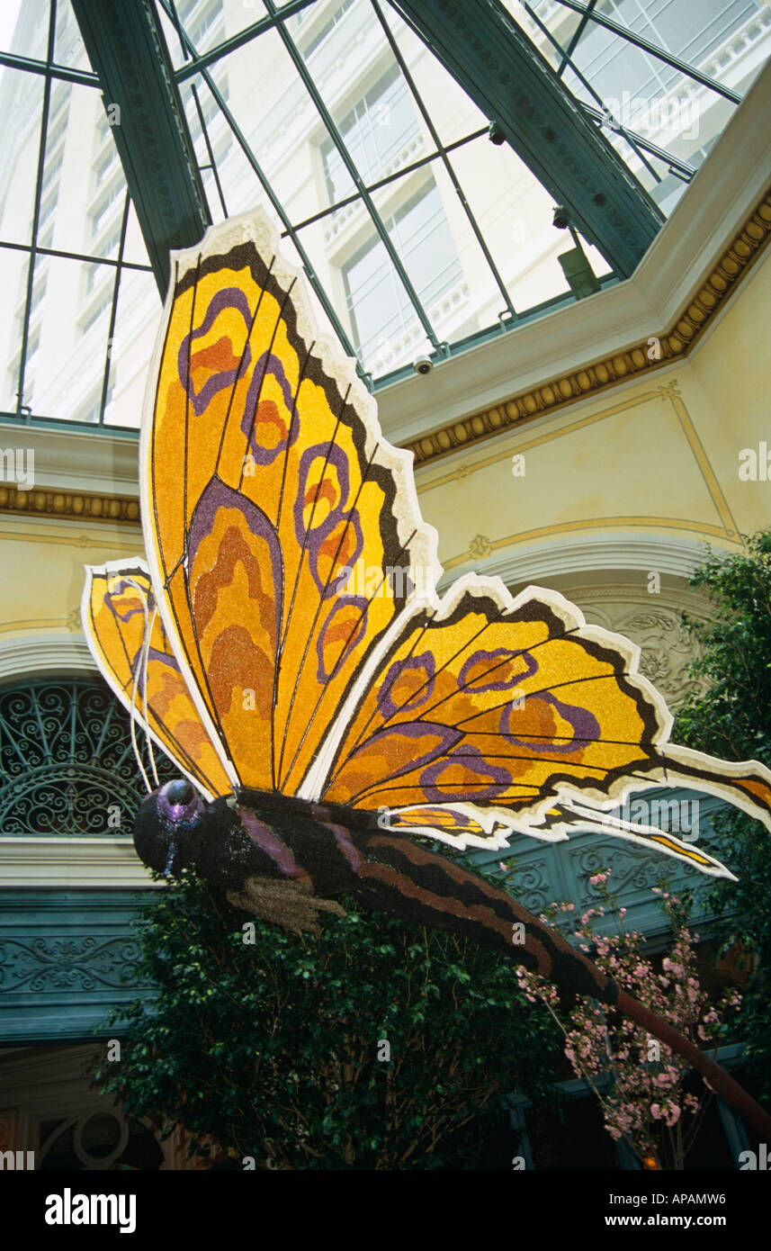 Model of butterfly inside conservatory, Bellagio Hotel and Casino, Las