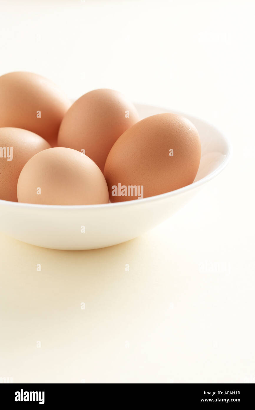 eggs in a bowl Stock Photo