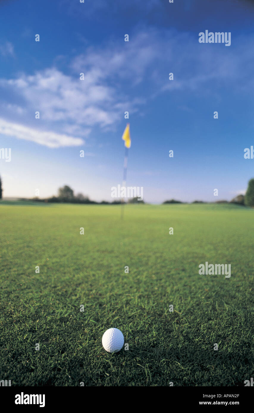 Golf ball UK Stock Photo