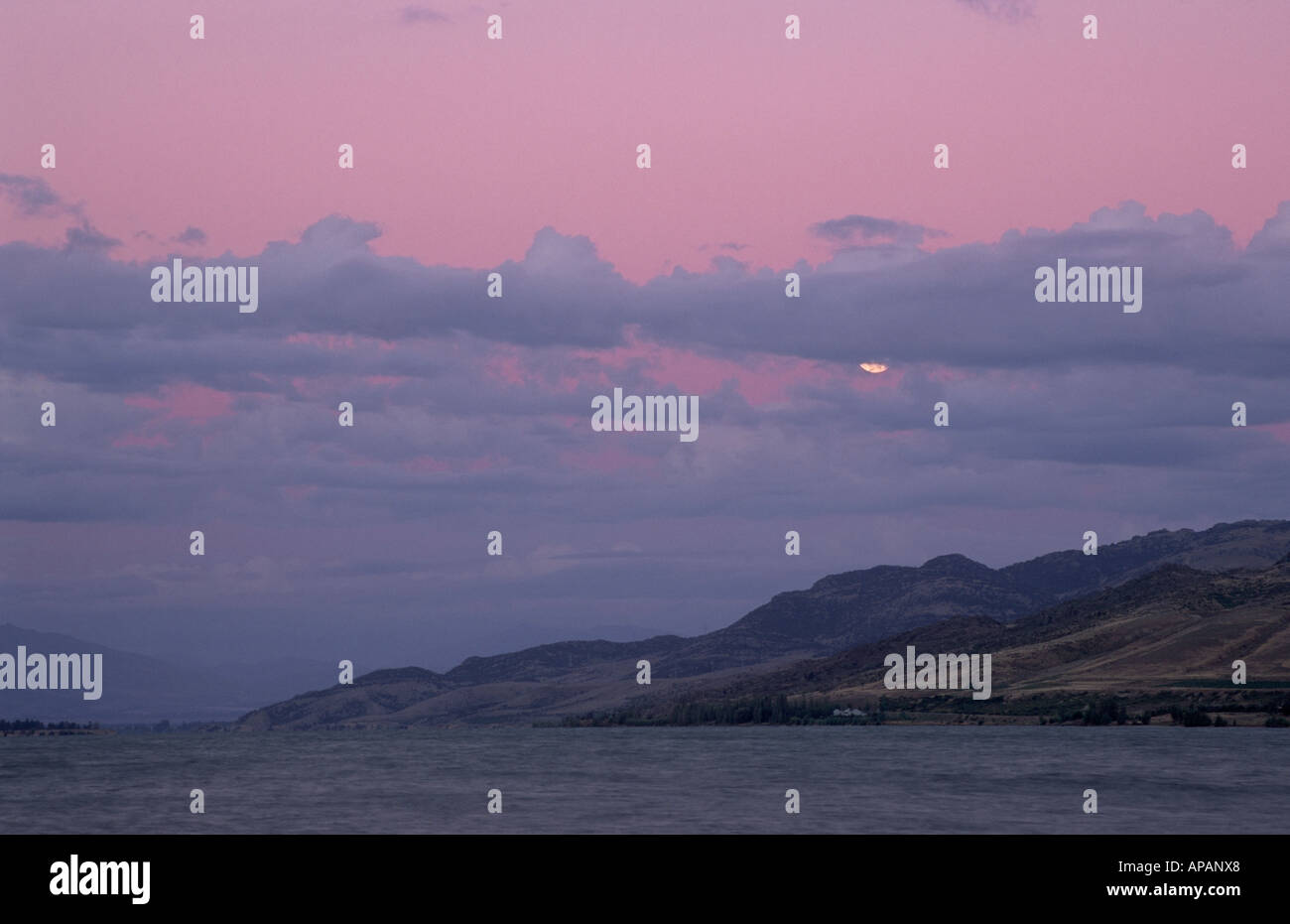 Lake Dunstan near Cromwell Otago South Island New Zealand Stock Photo