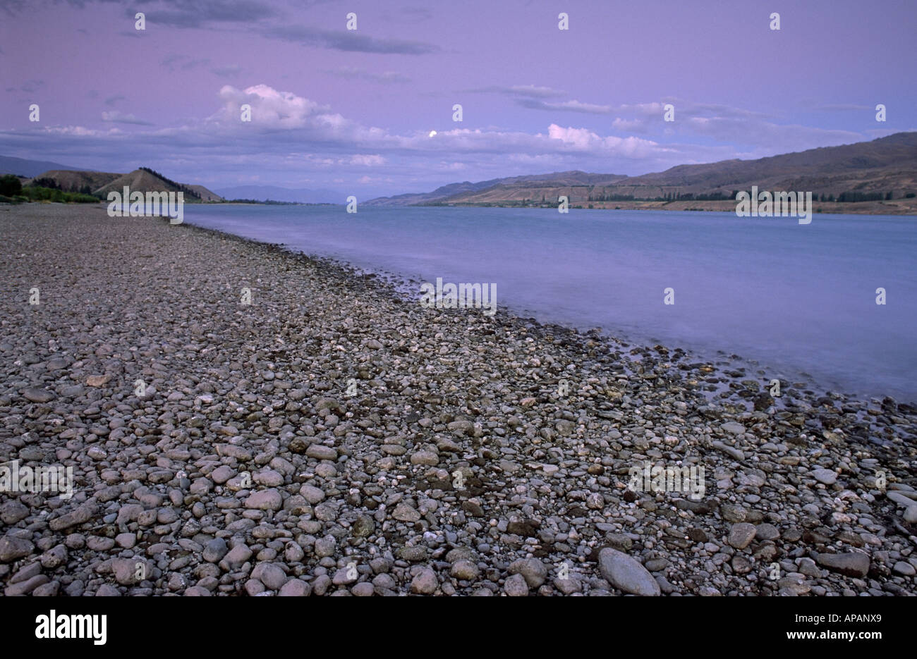 Lake Dunstan near Cromwell Otago South Island New Zealand Stock Photo