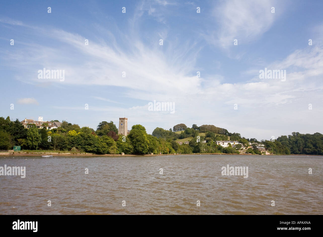 Dart estuary at Stoke Gabriel, Devon England Stock Photo Alamy