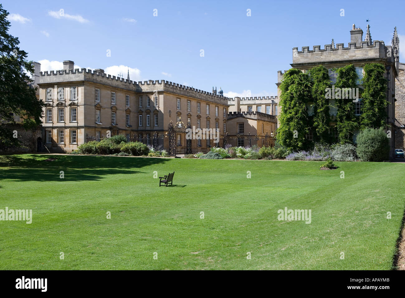 New College Gardens Oxford University Stock Photo Alamy