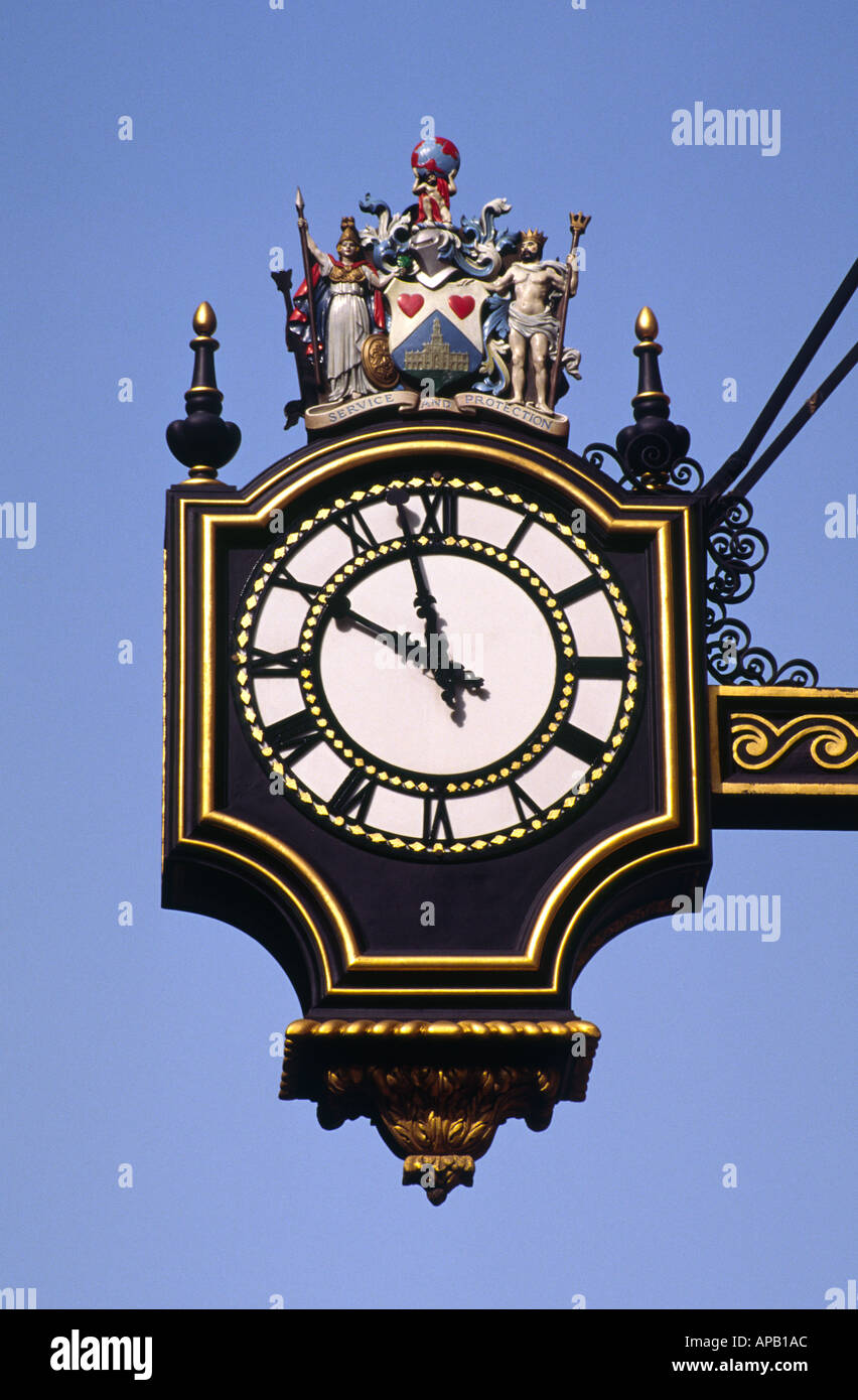 Royal Exchange Clock London England Stock Photo Alamy